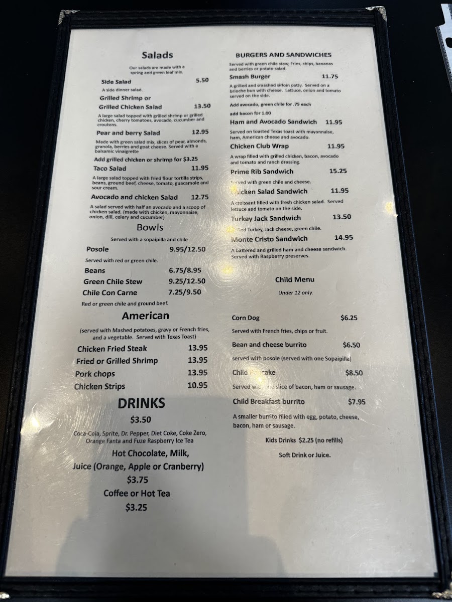 Apple Valley Kitchen menu board