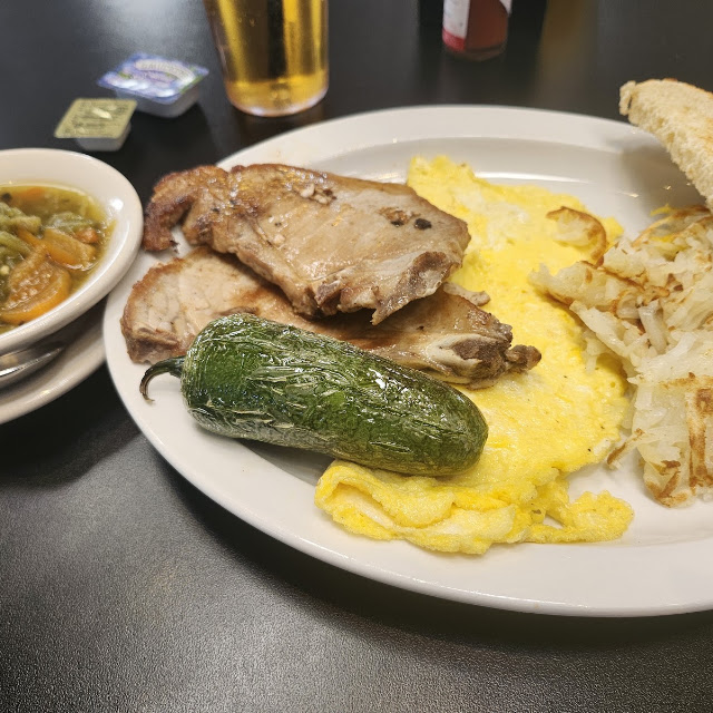 Pork Chop Breakfast Plate