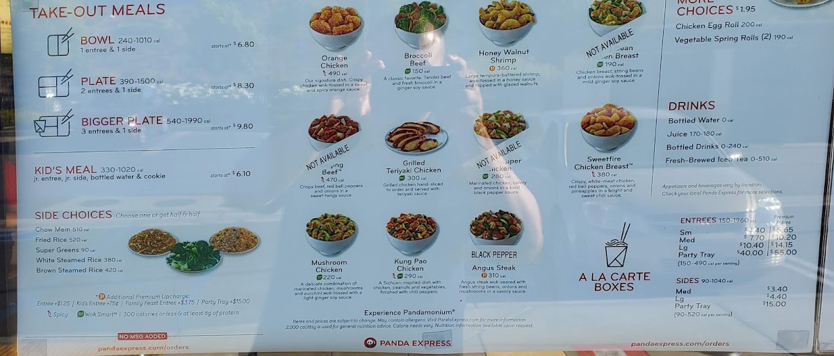 L&L Hawaiian Barbecue menu board