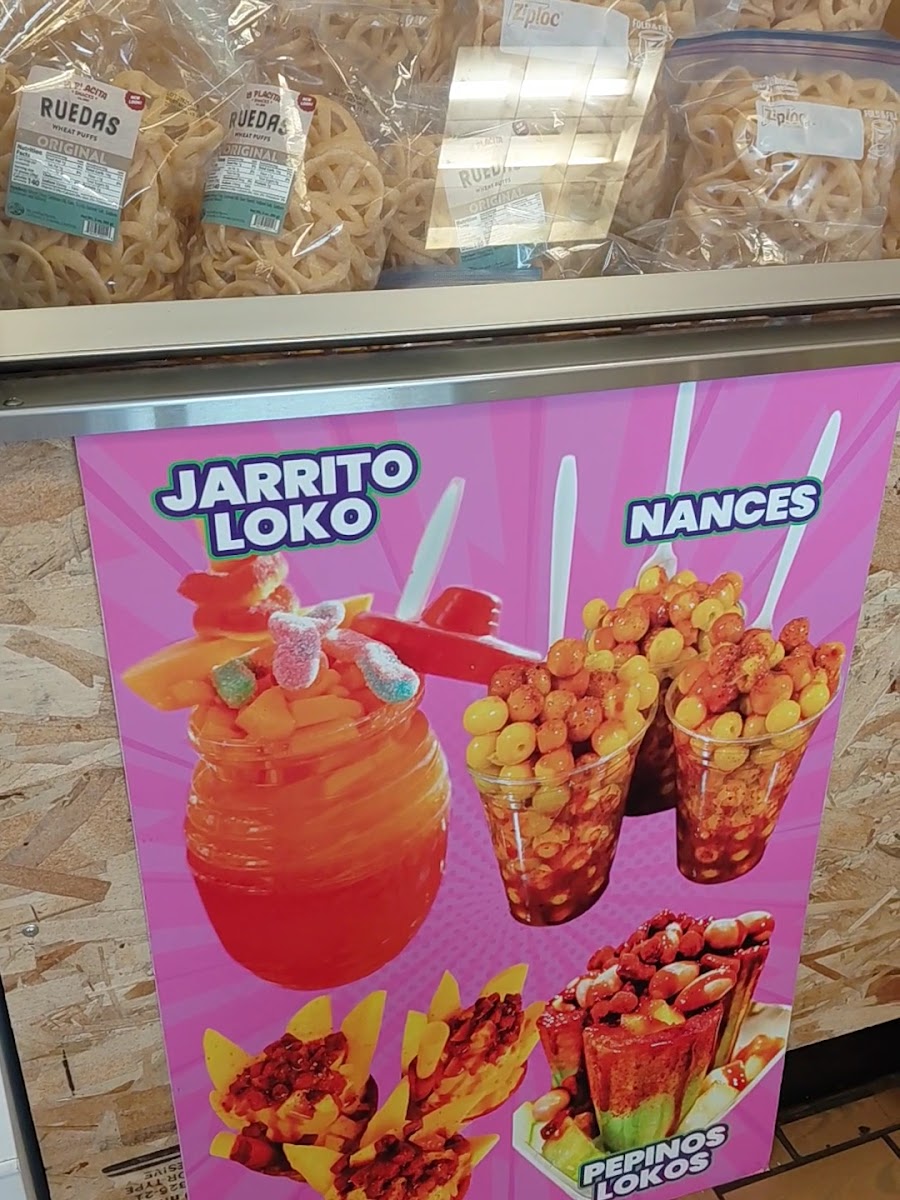El Antojo Loko menu board