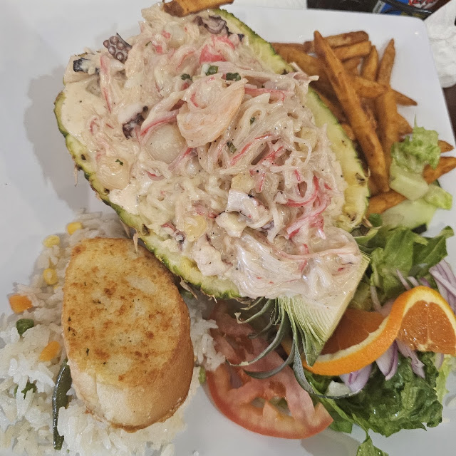Seafood in a Pineapple