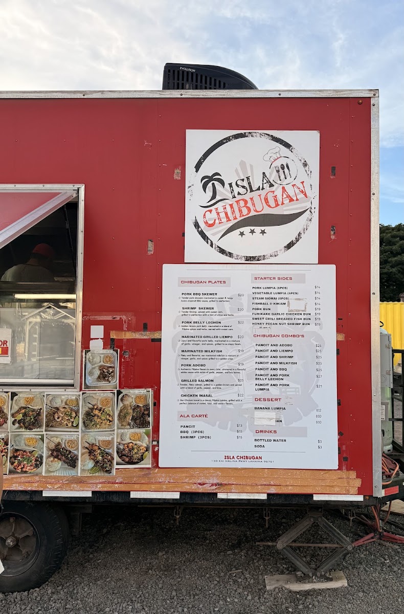 Isla Chibugan menu board