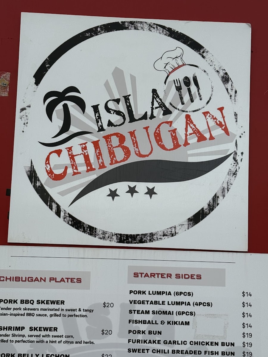 Isla Chibugan menu board