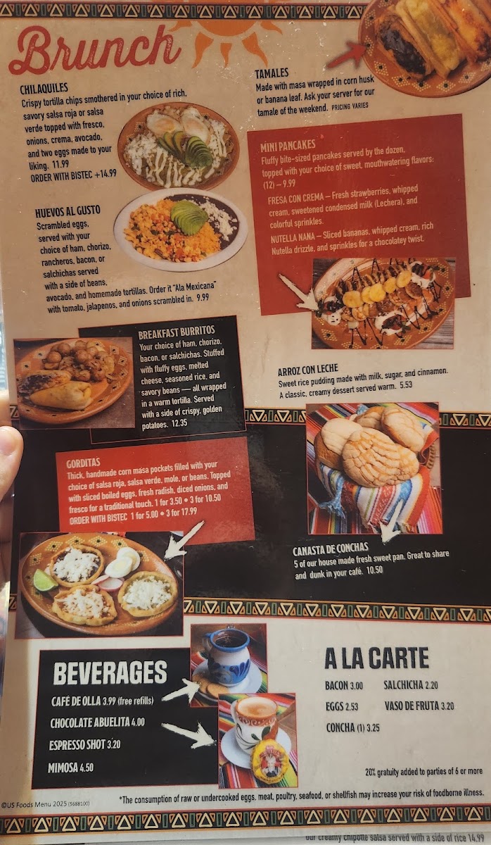 Mi Promesa Authentic Mexican Food menu board