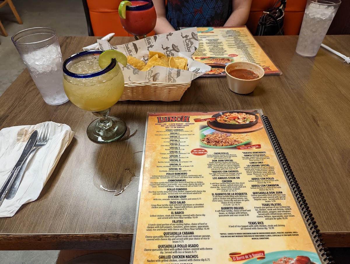 La Cabana | Mexican menu board
