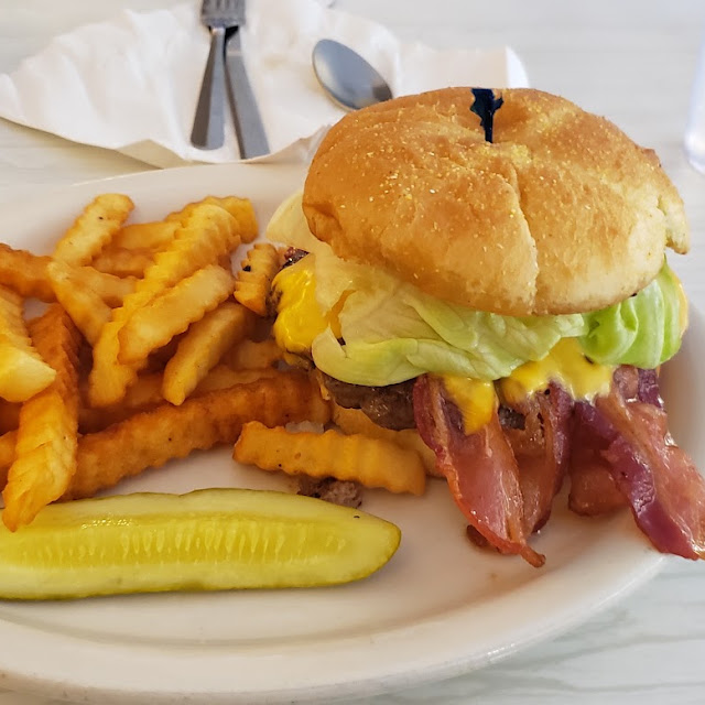 Longhorn Burger and Fries