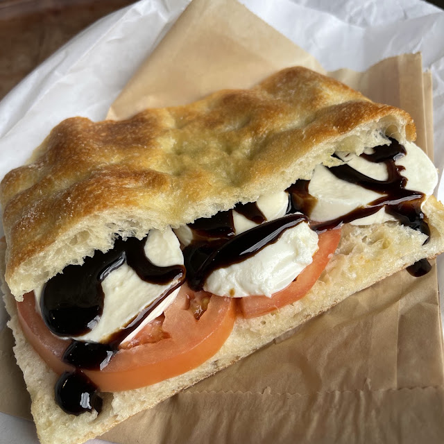 Caprese on Focaccia Bread