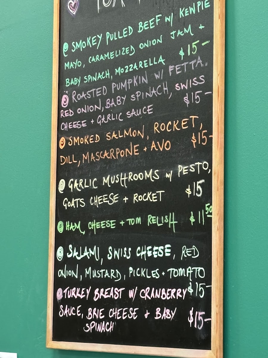 Little Village Co. menu board