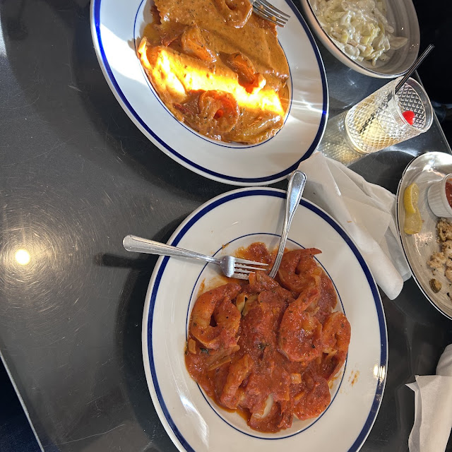 Shrimp Diablo and Lobster Ravioli