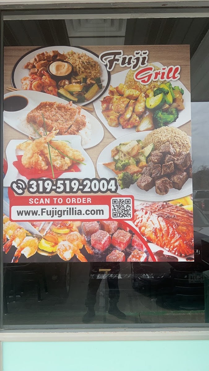 Fuji Grill menu board
