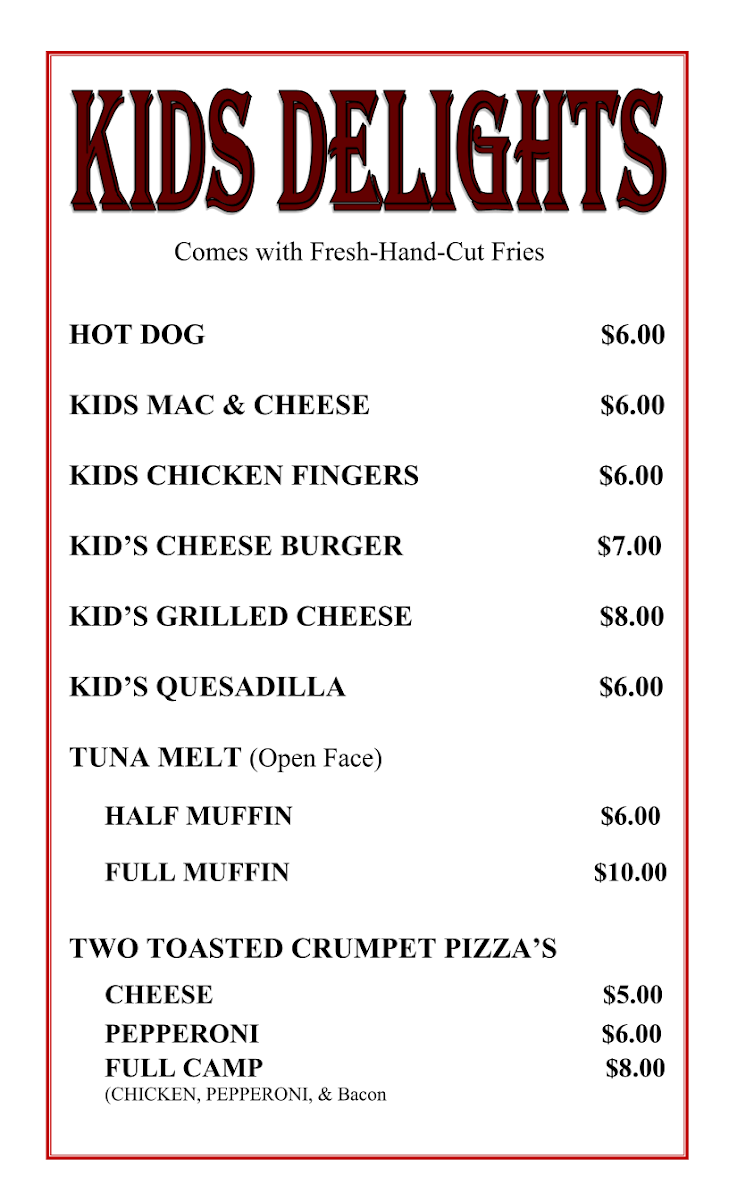 MULTITUDE TAKEAWAY RESTAURANT menu board
