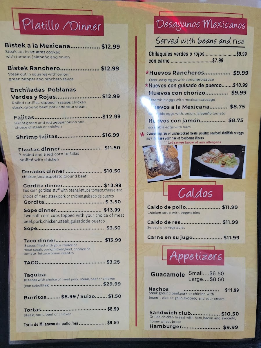 El Forastero menu board