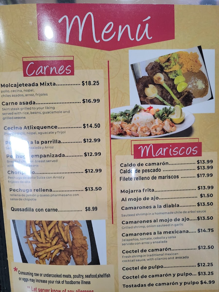 El Forastero menu board