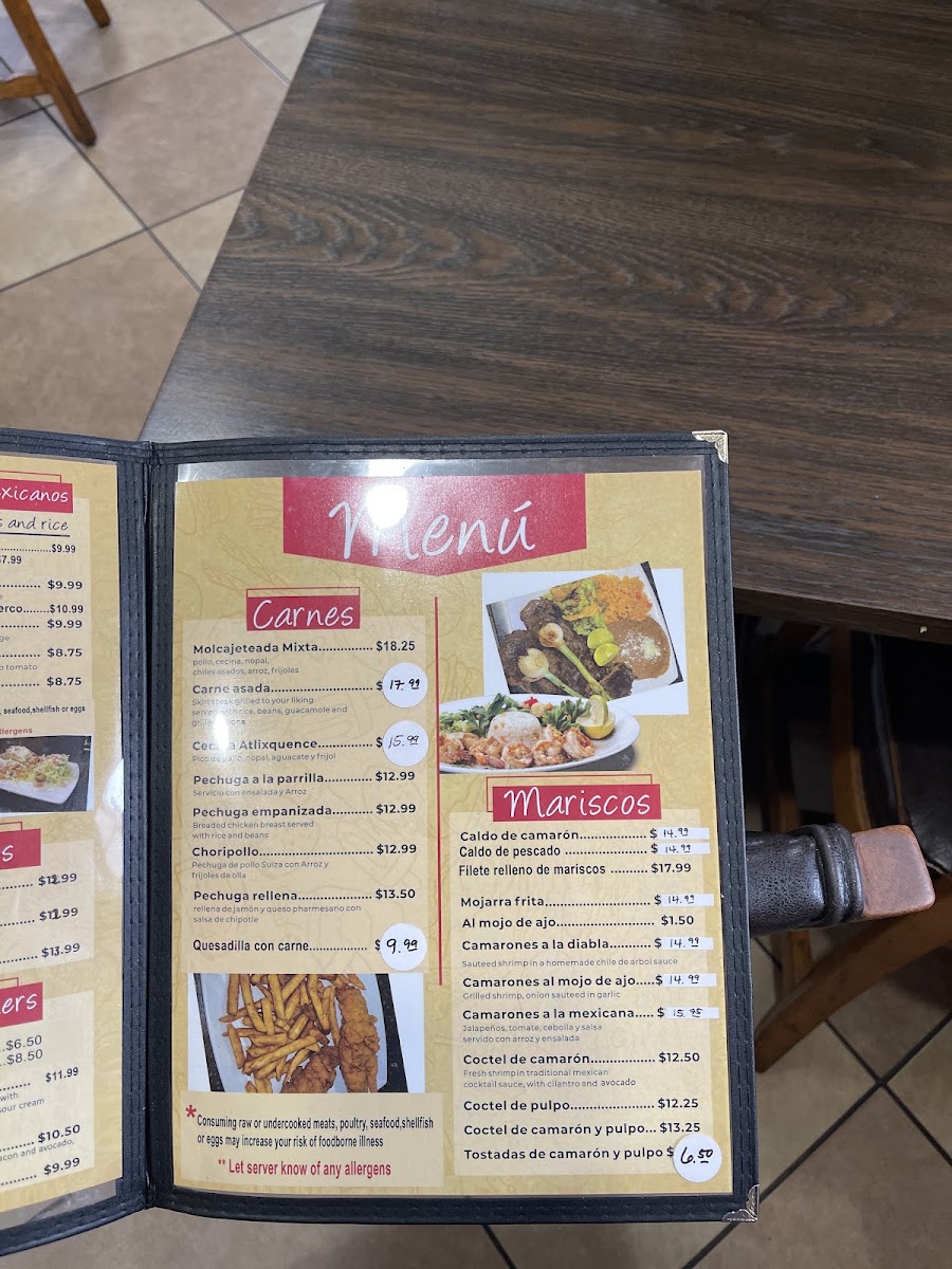 El Forastero menu board