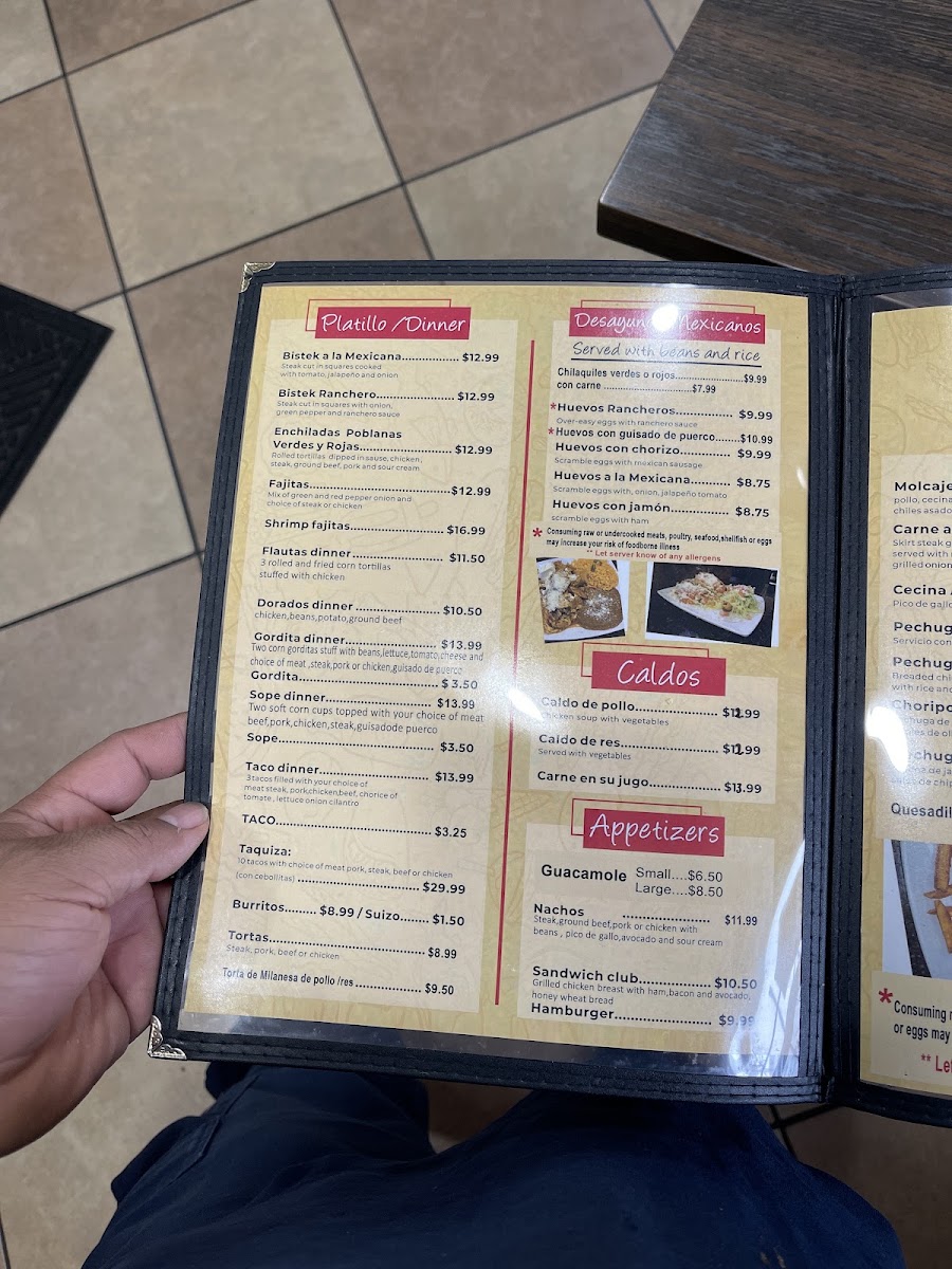 El Forastero menu board