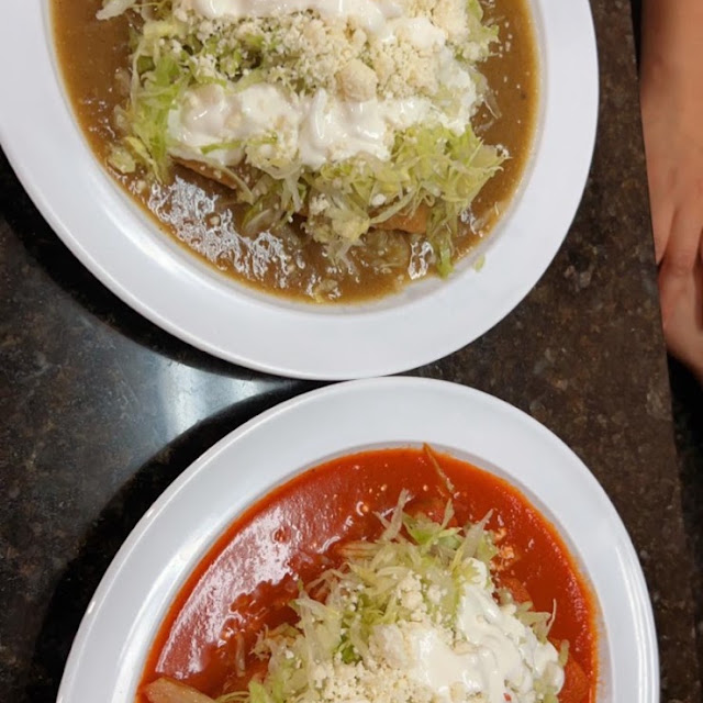 Enchiladas Poblanas Verdes Y Rojas