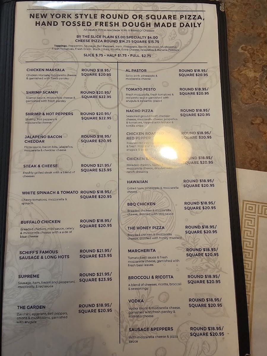 Damian’s Eatery menu board