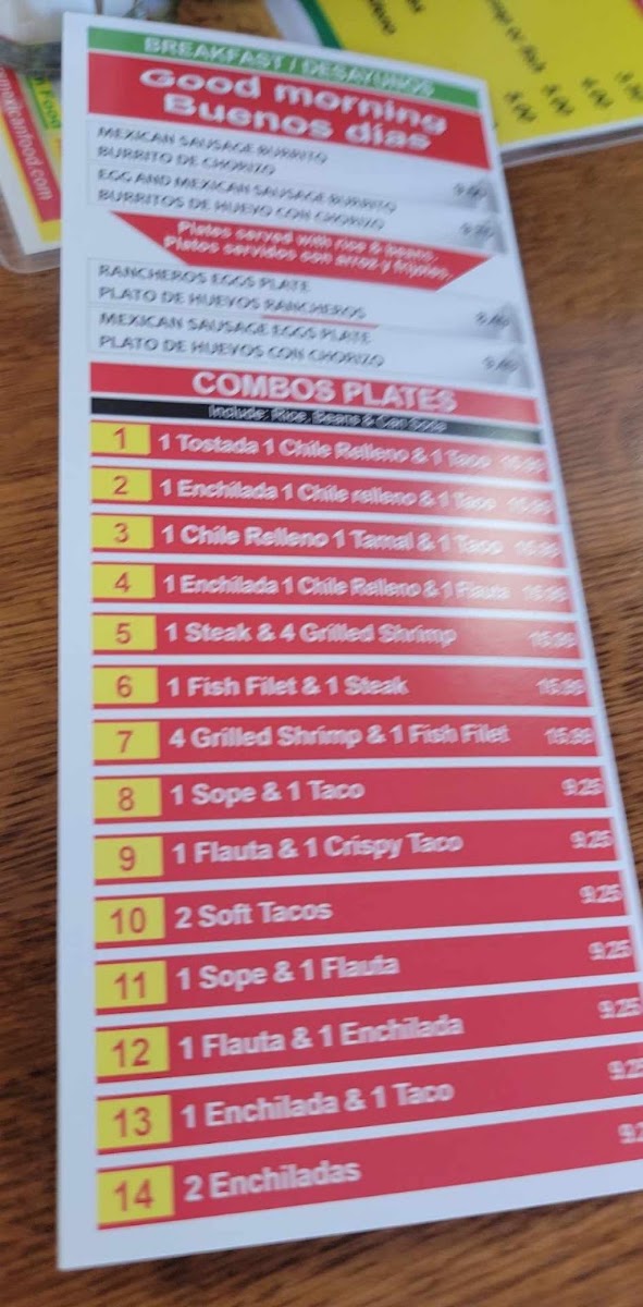 Three Brothers Grill menu board