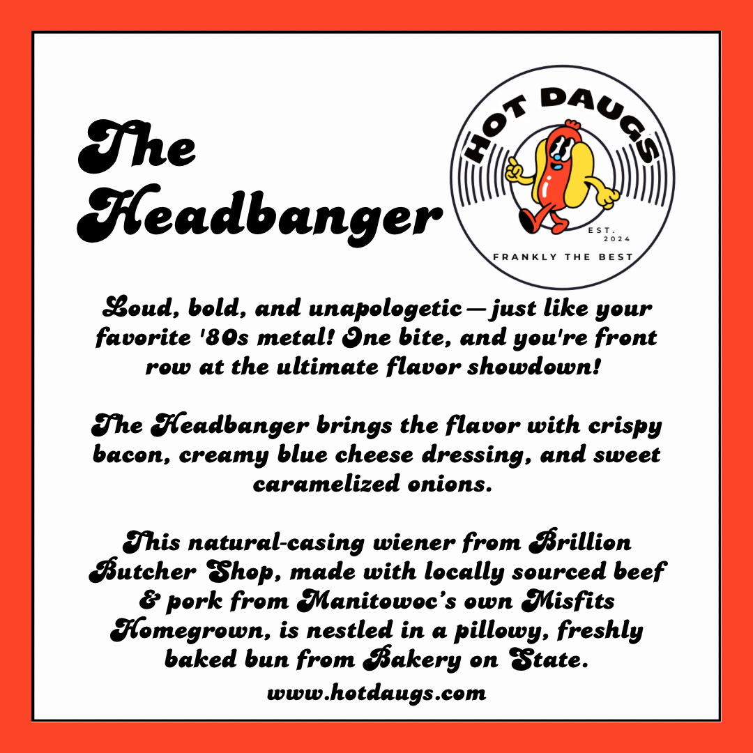 Hot Daugs menu board