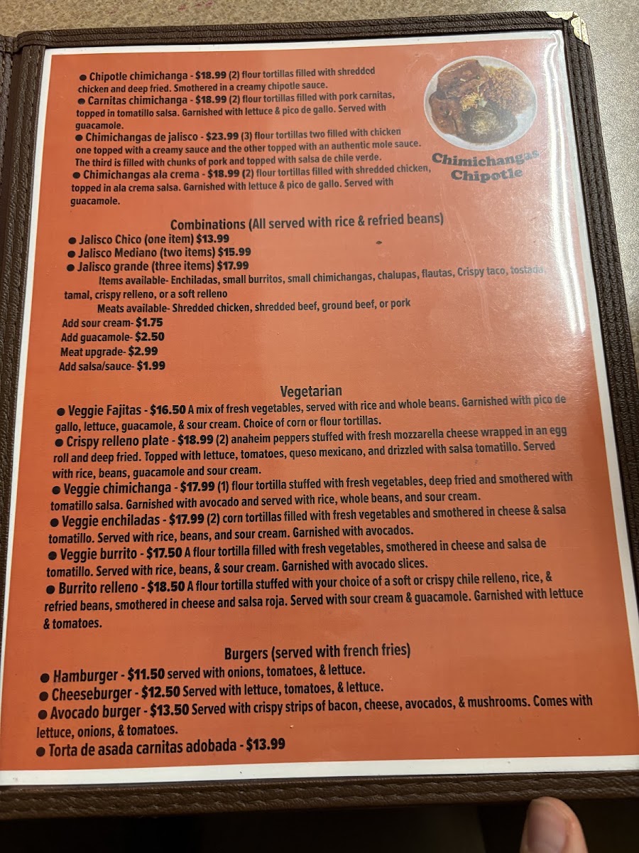 Mi Lindo Jalisco | Mexican menu board