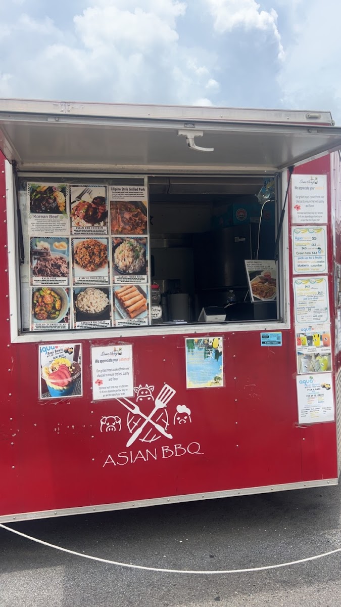 Something Asian menu board