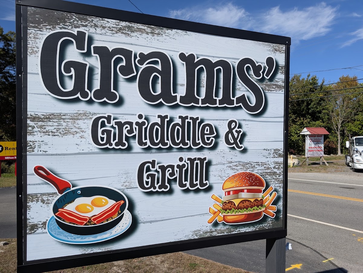 Gram’s Griddle ‘n Grill menu board