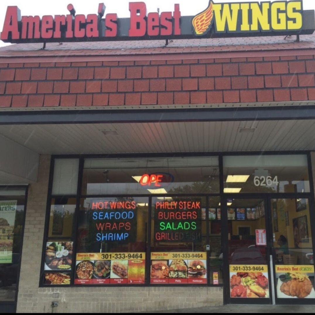 America's Best Wings - Seat Pleasant menu board