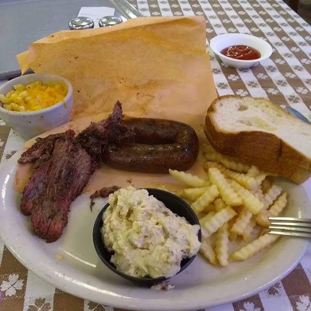 Brisket and Sausage Plate
