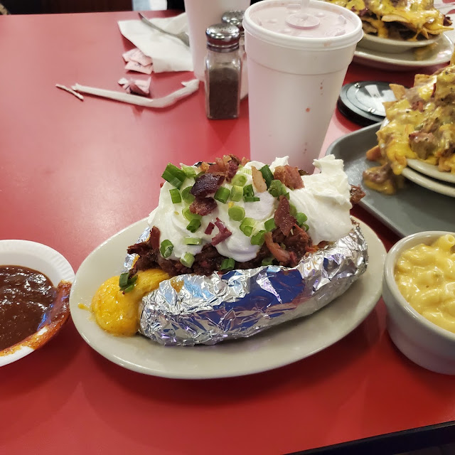 Chopped Beef Loaded Baked Potato
