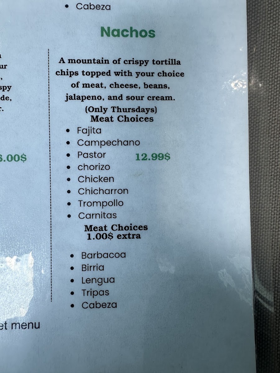 GPI Los Tacos / Mobile FOOD TRUCK menu board