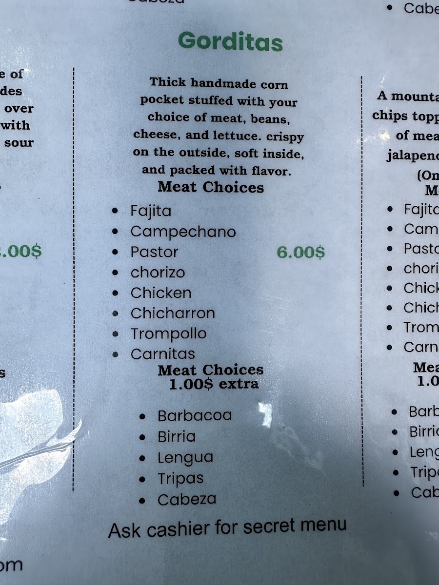 GPI Los Tacos / Mobile FOOD TRUCK menu board