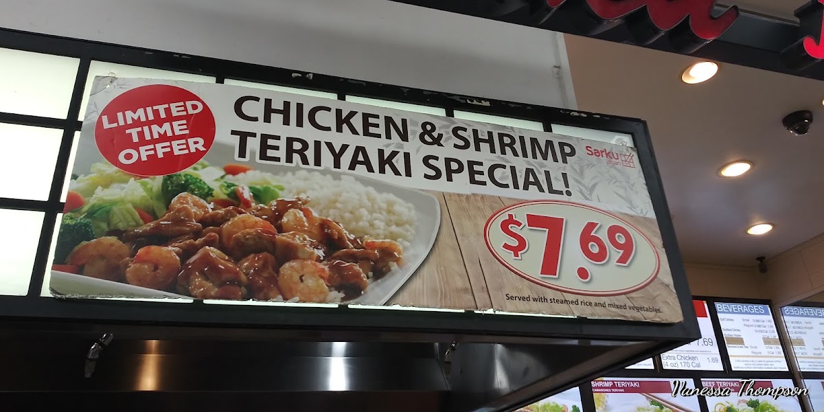 Sarku Japan menu board